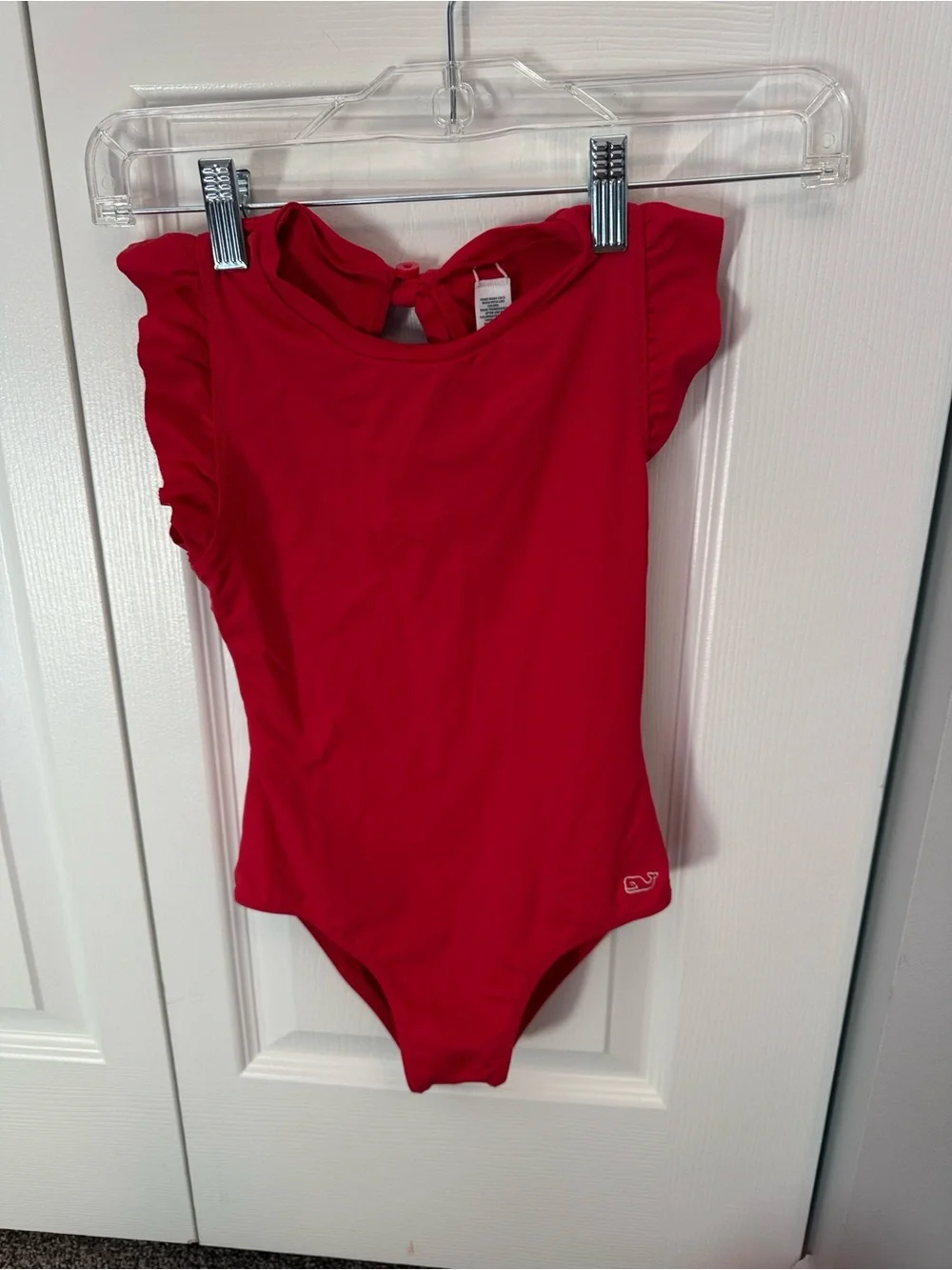 Girls Red One-Piece Swimsuit